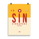 Load image into Gallery viewer, SIN - Singapore Premium Poster
