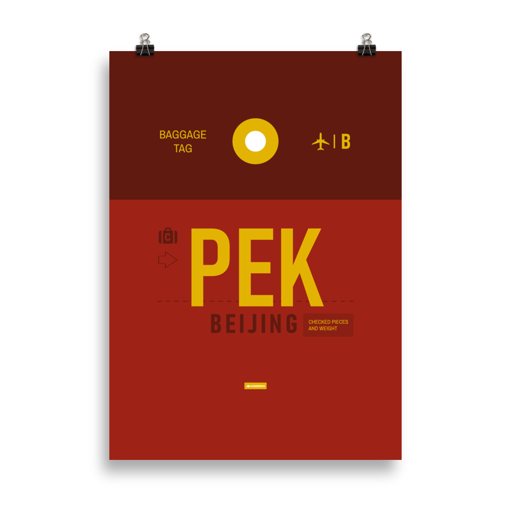 PEK - Beijing Premium Poster