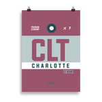Lade das Bild in den Galerie-Viewer, CLT - Charlotte Premium Poster
