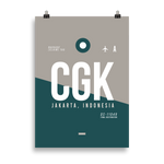 Lade das Bild in den Galerie-Viewer, CGK - Jakarta Premium Poster
