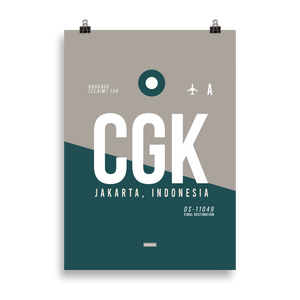 CGK - Jakarta Premium Poster