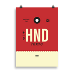 Lade das Bild in den Galerie-Viewer, HND - Haneda Premium Poster
