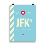 Load image into Gallery viewer, JFK - New York Premium Poster
