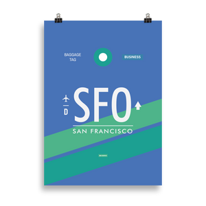 SFO - San Francisco Premium Poster