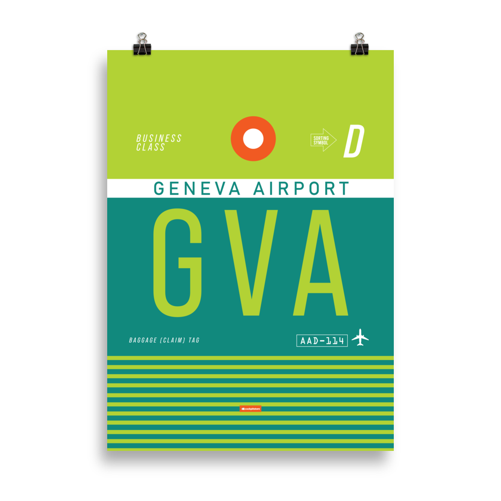 GVA - Geneva Premium Poster