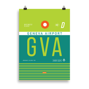 GVA - Geneva Premium Poster