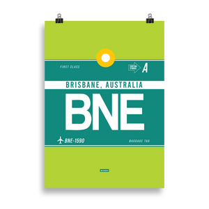 BNE - Brisbane Premium Poster