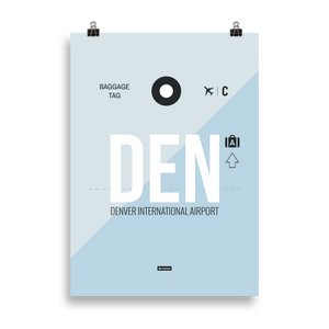 DEN - Denver Premium Poster