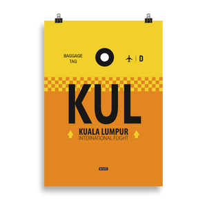 KUL - Kuala Lumpur Premium Poster
