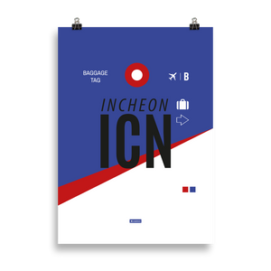 ICN - Incheon Premium Poster