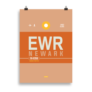EWR - New Jersey Premium Poster
