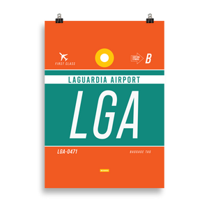 LGA - LaGuardia Premium Poster