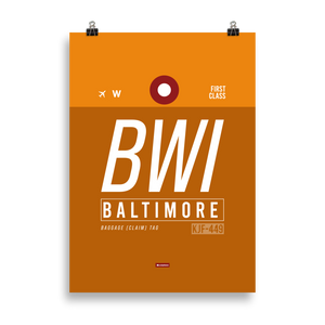 BWI-Baltimore Premium Poster