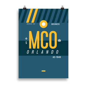 MCO - Orlando Premium Poster