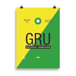 GRU - Sao Paulo - Guarulhos Premium Poster