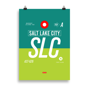 SLC - Salt Lake City Premium Poster