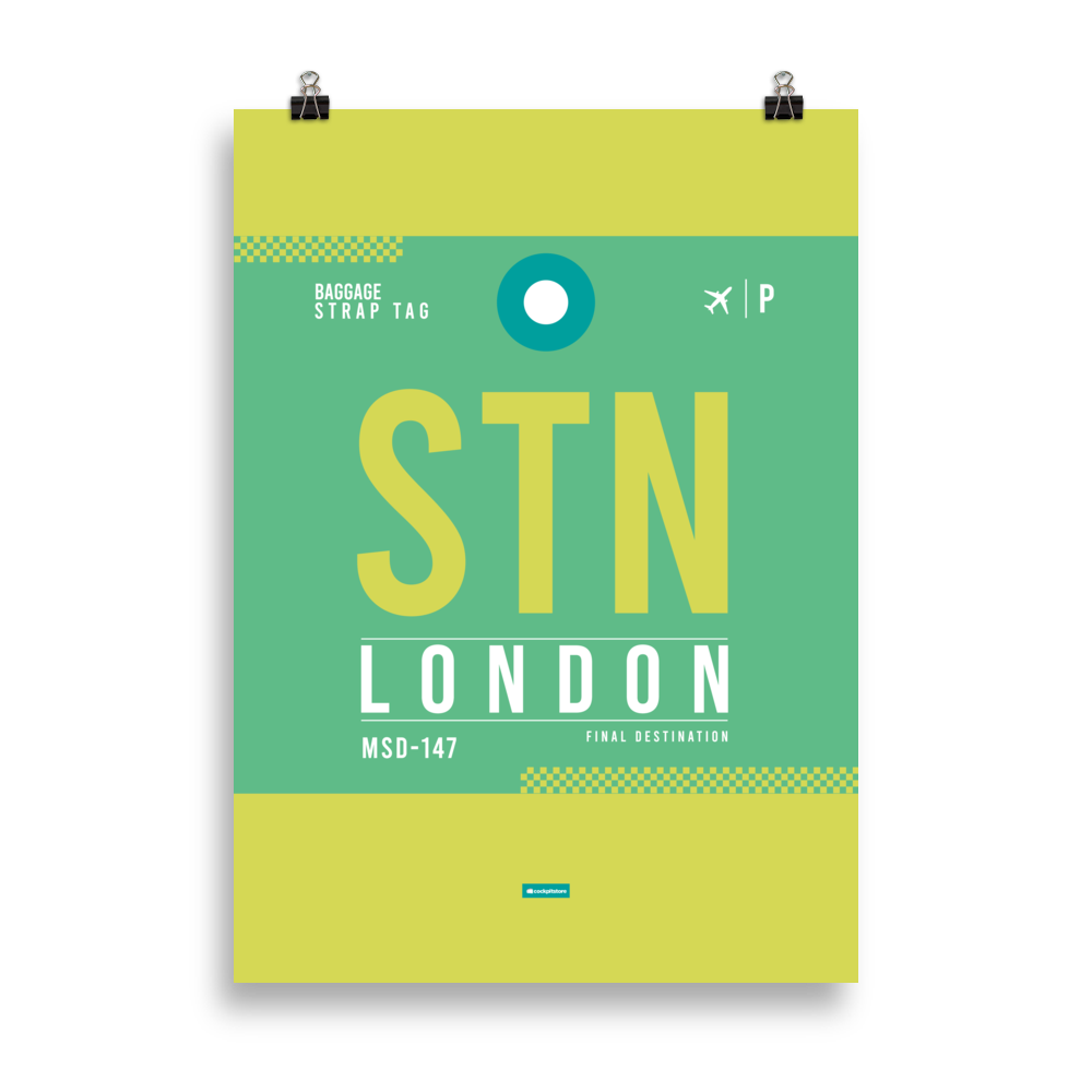 STN - London - Stansted Premium Poster