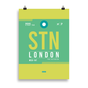 STN - London - Stansted Premium Poster