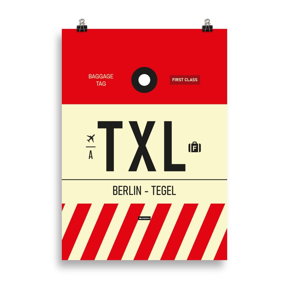 TXL - Tegel Premium Poster