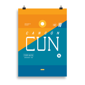 CUN - Cancun Premium Poster