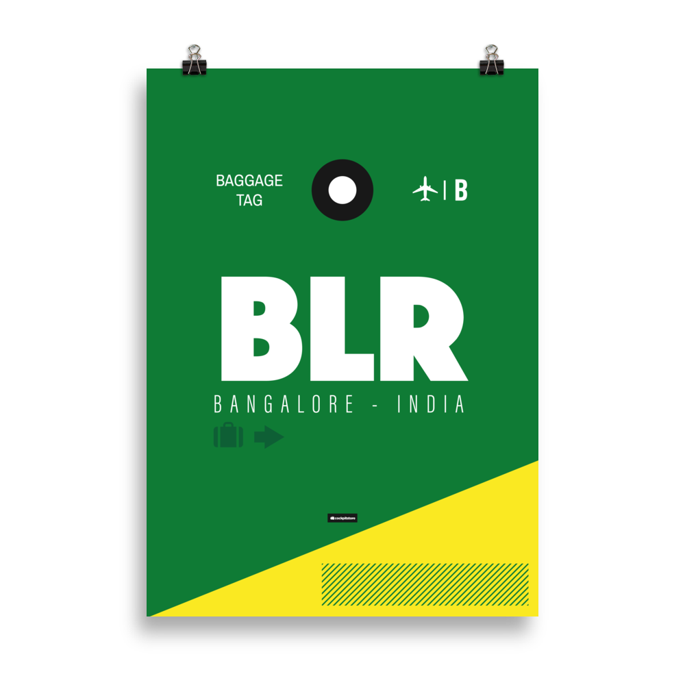 BLR - Bangalore Premium Poster
