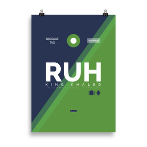 RUH - Riyadh Premium Poster