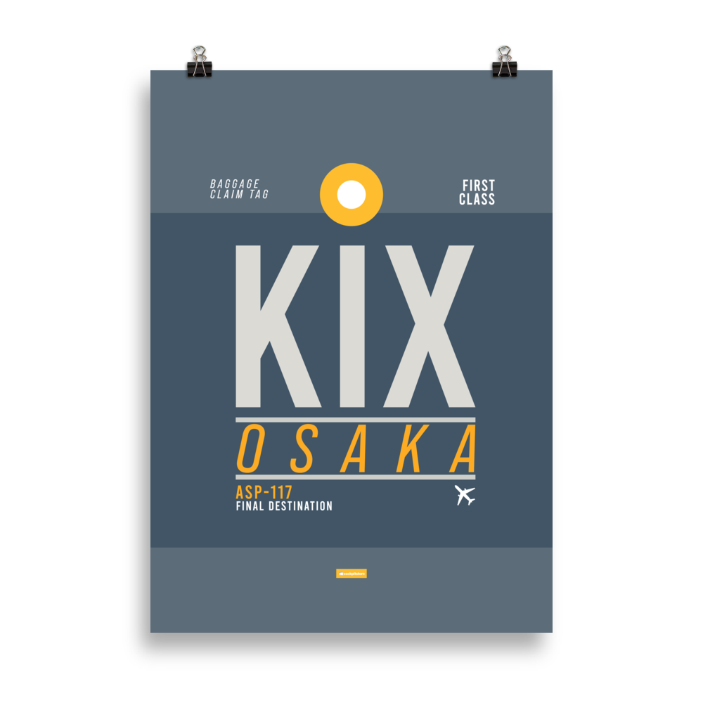 KIX - Osaka Premium Poster