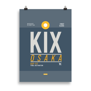 KIX - Osaka Premium Poster