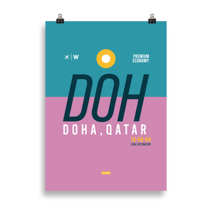 DOH - Doha Premium Poster