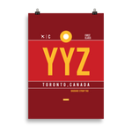Lade das Bild in den Galerie-Viewer, YYZ - Toronto Premium Poster
