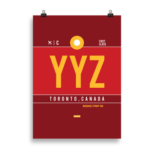 YYZ - Toronto Premium Poster