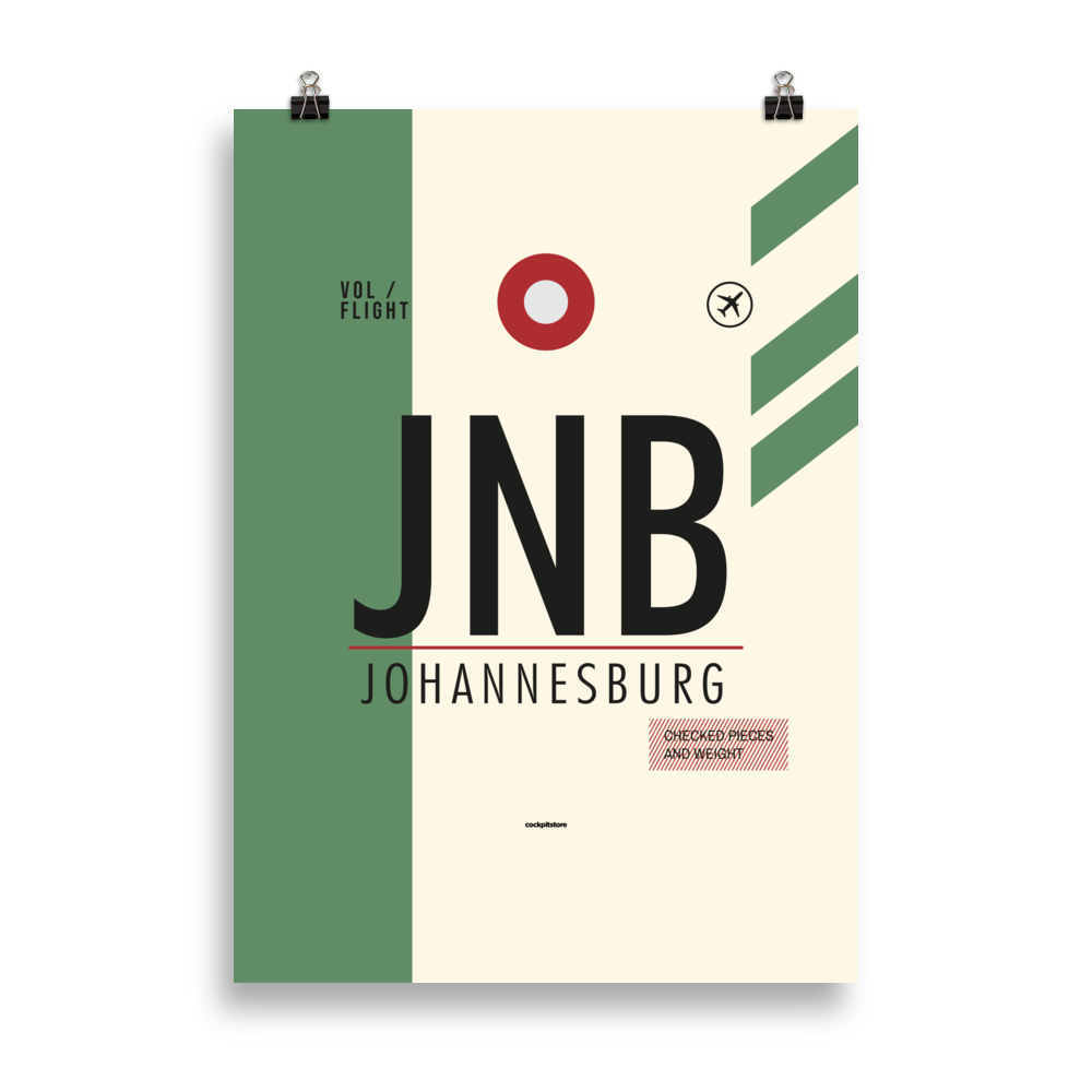JNB - Johannesburg Premium Poster