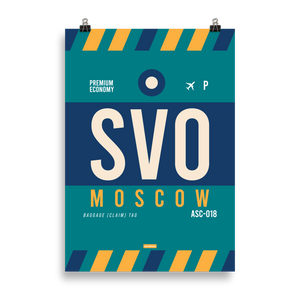 SVO - Moscow Premium Poster