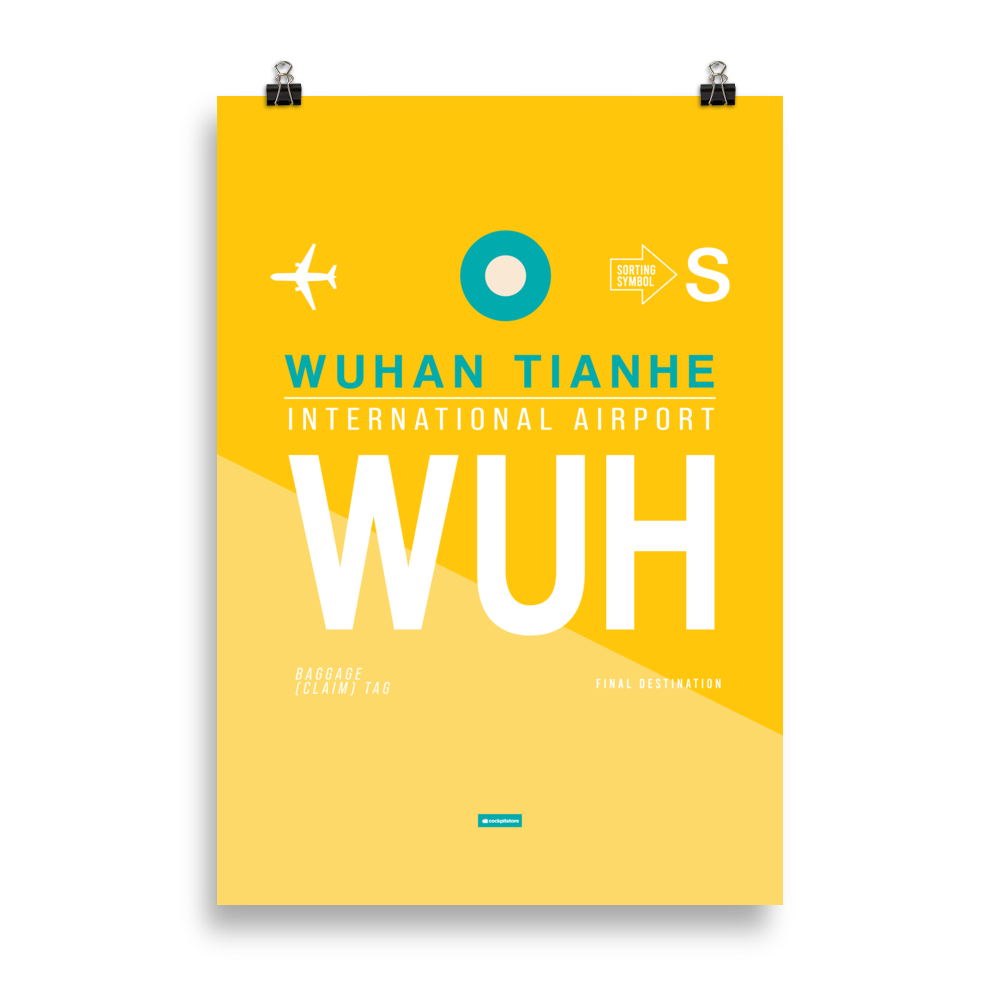 WUH - Wuhan - Tianhe Premium Poster