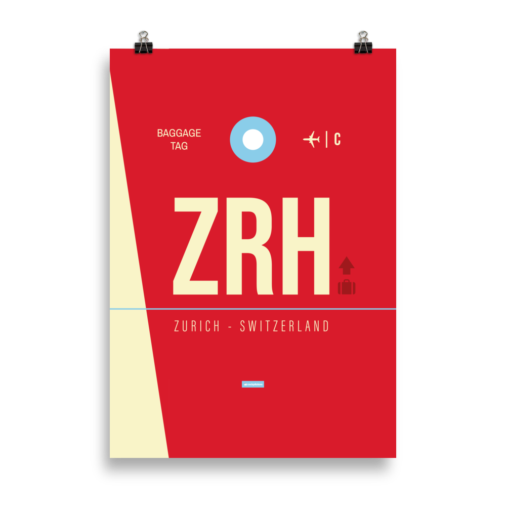 ZRH - Zurich Premium Poster