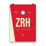 Lade das Bild in den Galerie-Viewer, ZRH - Zurich Premium Poster
