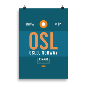 OSL - Oslo Premium Poster