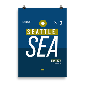 SEA - Seattle Premium Poster