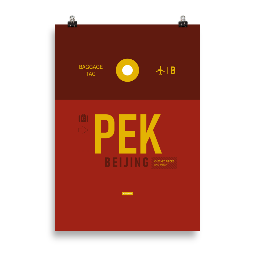 PEK - Beijing Premium Poster