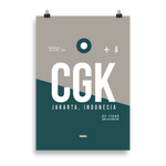 Lade das Bild in den Galerie-Viewer, CGK - Jakarta Premium Poster
