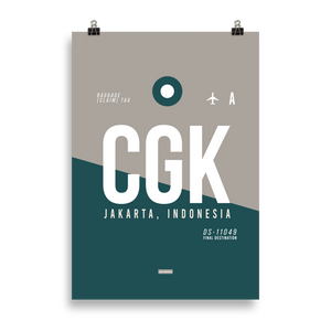 CGK - Jakarta Premium Poster