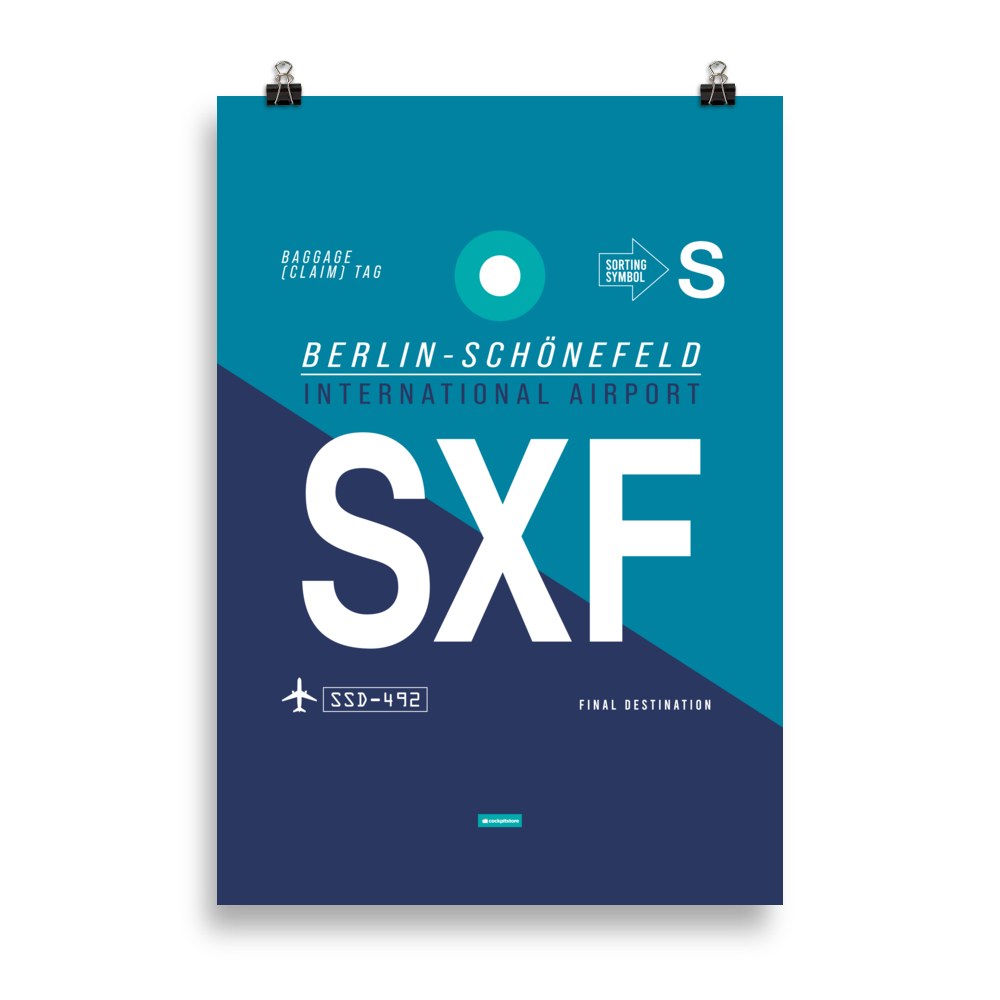 SXF - Schönefeld Premium Poster
