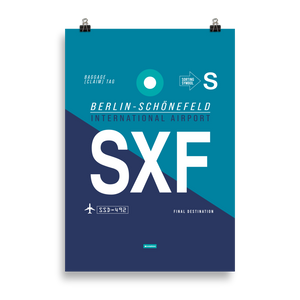 SXF - Schönefeld Premium Poster