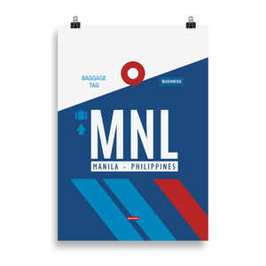 MNL - Manila Premium Poster