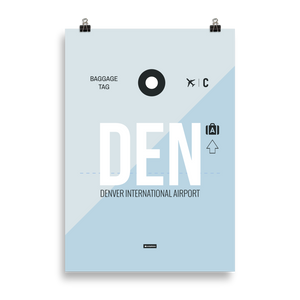 DEN - Denver Premium Poster