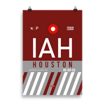 Lade das Bild in den Galerie-Viewer, IAH - Houston Premium Poster
