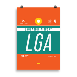 LGA - LaGuardia Premium Poster