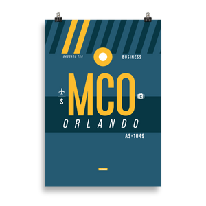 MCO - Orlando Premium Poster