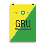 Load image into Gallery viewer, GRU - Sao Paulo - Guarulhos Premium Poster
