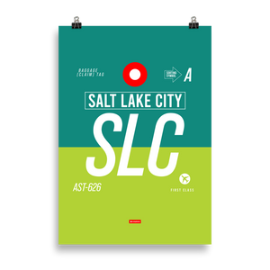 SLC - Salt Lake City Premium Poster